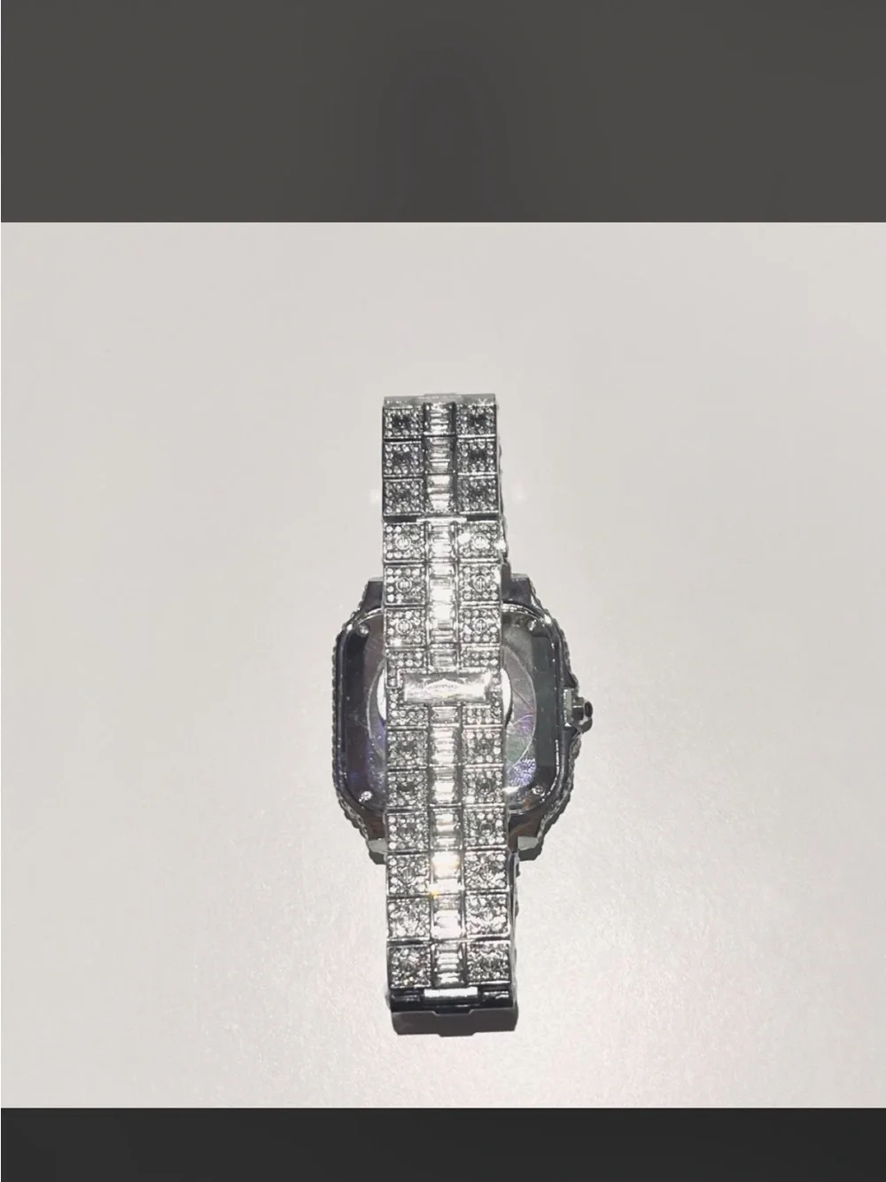Silver Crystal-Embellished men Watch - Cartier